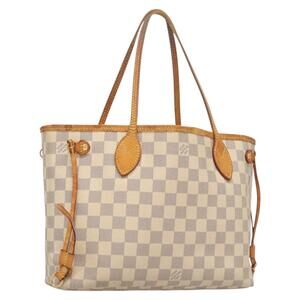 LOUIS VUITTON Damier Azur Neverfull PM Tote Bag N41362